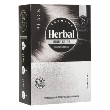 AATMANA Herbal Black Henna Hair Color With Goodness Of 9 Herbs | Black Henna Mehndi For Hair Make Hair Soft & Shiner Natural Hair Color For Men