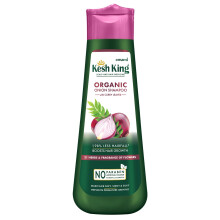 Kesh King kologisk lgshampoo | Styrer hrfald med karryblade | g hrvkst | Skadereparation | Giver bldt og skinnende hr | 10,14 Fl Oz/300ml