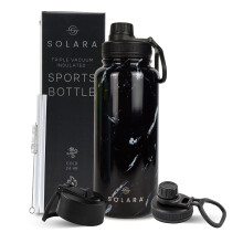 SOLARA Insulated Water Bottle 1000ml Hot Water Bottle Thermosteel Water Bottle for Travel Home Office School Gym Adults Water Bottle Hot
