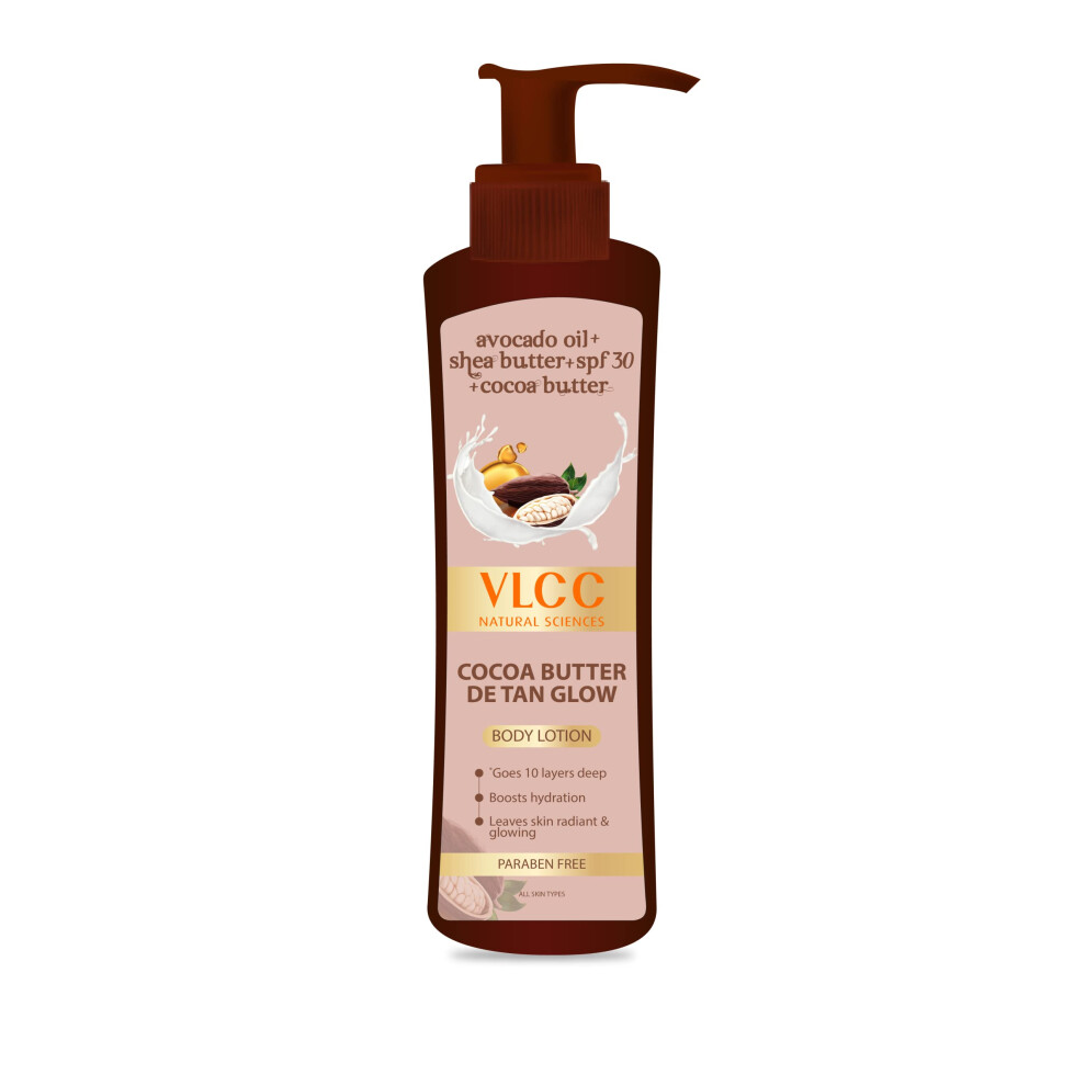 Vlcc Spf 30 Pa+++ Cocoa Butter Detan Glow (Buy 1 Get 1)(400Ml)