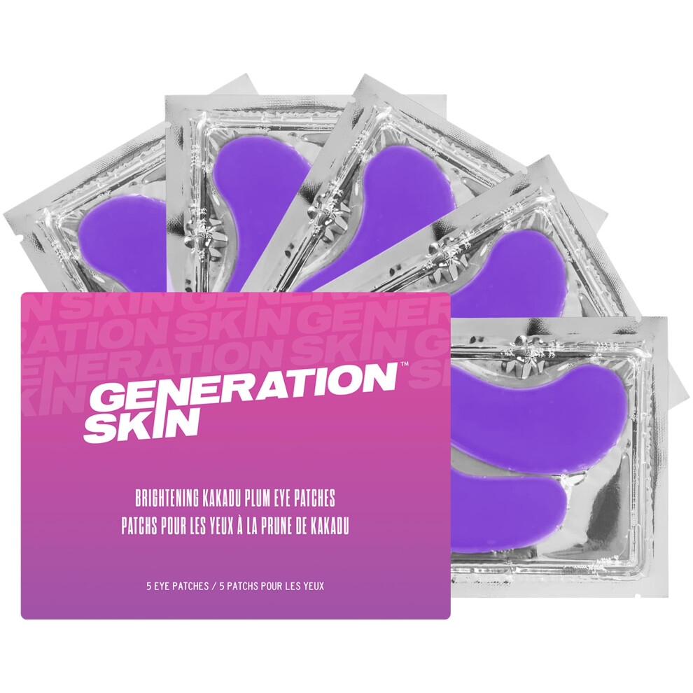 Generation Skin Dark Eye Patches For Circles And Puffiness Under Eye Mask With Hyaluronic Acid And Kakadu Plum Vegan And Cruelty-Free Under Eye