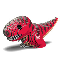 Eugy Tyrannosaurus Rex Dinosaur 3D Puzzle 22 Piece EcoFriendly Educational Toy Puzzles for Boys Girls & Kids Ages 6