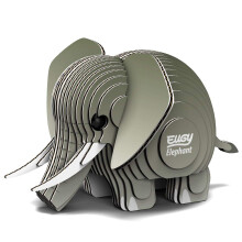 Eugy Elephant 3D-puzzel 28-delige milieuvriendelijke educatieve speelgoedpuzzels voor jongens, meisjes en kinderen vanaf 6 jaar