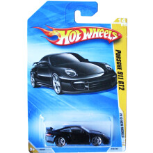 Hot Wheels 2010 Porsche 911 GT2 Nye modeller SORT #014 (LANG KORT VERSION)