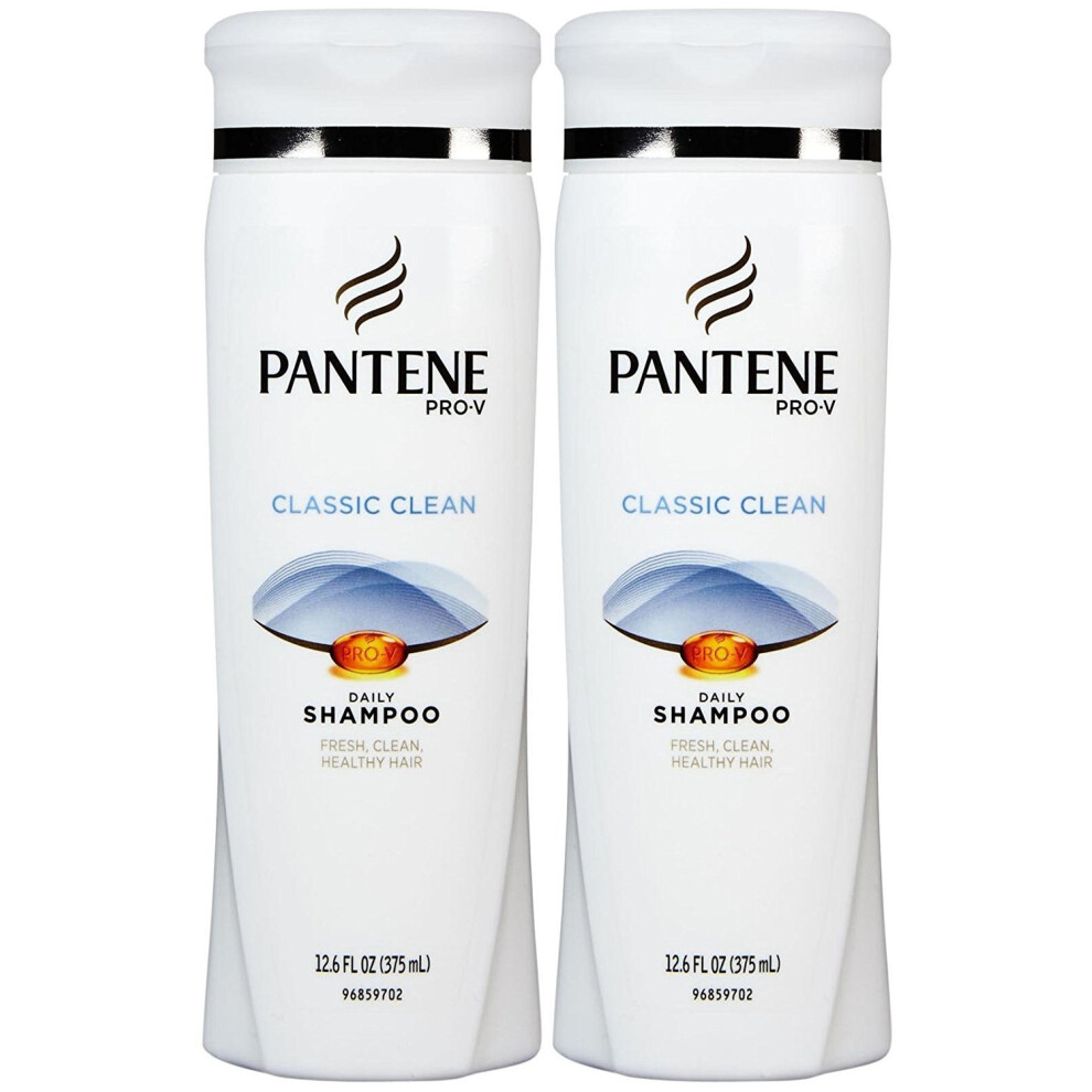 Pantene Pro-V Classic Clean Shampoo 12.6 Fl Oz (Pack Of 2)
