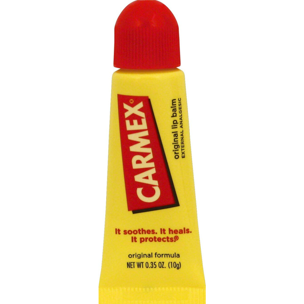 Carmex Moisturizing Lip Balm  Original Flavor  0.35 oz Tube  12/Box