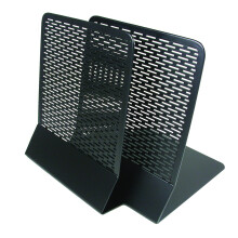 Artistic Urban Collection Punched Metal Bookends 2 Pack Black (ART20008)