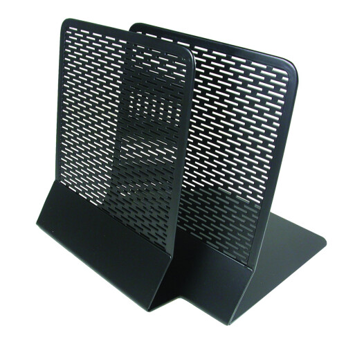 Artistic Urban Collection Punched Metal Bookends 2 Pack Black (ART20008)