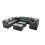 Fimous Fimous 9-seater Patio Coffee Table Sofa Set with 2 Small Stools 2 Side Tables 1