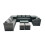 Fimous Fimous 9-seater Patio Coffee Table Sofa Set with 2 Small Stools 2 Side Tables 2