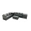 Fimous Fimous 6-seater Patio Coffee Table Sofa Set with 2 Side Tables 2