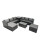 Fimous Fimous 8-seater Patio Coffee Table Sofa Set with Side Table 2 Big Footstools 1