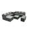 Fimous Fimous 9 Seater Patio Lounge Sofa Set with Side Table 3 Footstools 1