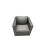 Fimous Fimous Outdoor Dining Table Sofa Set with Side Table Dark Grey Mixed 6