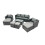 Fimous Fimous Outdoor Coffee Table Sofa Set with 2 Big Stools 2 Small Footstools 2