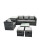 Fimous Fimous 6 Seater Patio Lounge Sofa Set with Side Table 2 Small Footstools 1