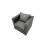 Fimous Fimous Outdoor Coffee Table Sofa Set with 2 Side Tables 2 Small Footstools 6
