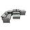 Fimous Fimous Lounge Double Seat Sofa Coffee Table Set with 2 Side Table 1