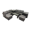 Fimous Fimous 3 Seater Sofa Coffee Table with 2 Big Footstools 2 Side Tables 2