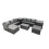Fimous Fimous 8-seater Patio Coffee Table Sofa Set with 2 Side Tables 2 Footstools 2