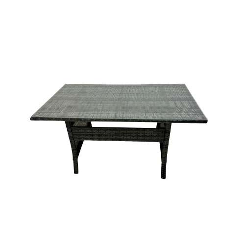 Fimous Fimous 4 Seater Outdoor Dining Table Double Seat Sofa 2 Side Table Set 2