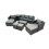 Fimous Fimous Outdoor Coffee Table Sofa Set with Side Table 2 Small Footstools 1