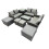 Fimous Fimous Lounge Double Seat Sofa Coffee Table Set with Side Table 4 Stools 2