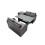 Fimous Fimous 4 Seat Outdoor Dining Table Sofa Sets with Side Table 2