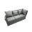 Fimous Fimous 9 Seat Rattan High Back Corner Sofa Set with 2 Big Stools 6