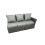 Fimous Fimous 9 Seat Rattan High Back Corner Sofa Set with 2 Big Stools 5