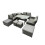 Fimous Fimous 10 Seater Outdoor Table Double Seat Sofa Side Table 4 Stools Set 2