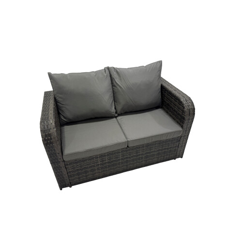 Fimous Fimous Love Sofa Reclining Chair Square Coffee Table Set with 4 Stools 2