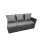 Fimous Fimous 11 Seat Poly Rattan Corner Sofa Set with 3 Stool 2 Chairs 4
