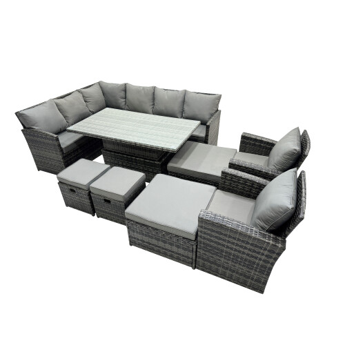 Fimous Fimous 12 Seat  Height Adjustable Rising Lifting Table Corner Sofa Set 1