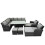 Fimous Fimous 12 Seat  Height Adjustable Rising Lifting Table Corner Sofa Set 1