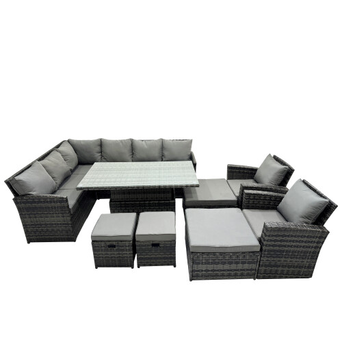 Fimous Fimous 12 Seat  Height Adjustable Rising Lifting Table Corner Sofa Set