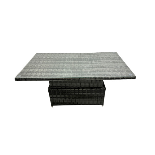 Fimous Fimous Outdoor Love Sofa Set &Adjustable Lifting Dining or Coffee Table 2
