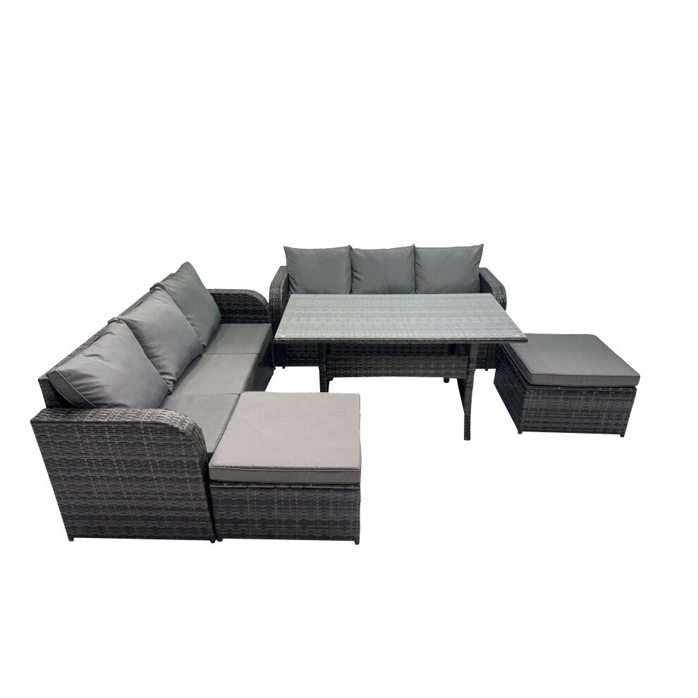 Fimous 8 Seat Outdoor Wicker PE Rattan Garden Furniture Sets