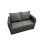 Fimous Fimous 3 Seater Sofa Love Sofa Coffee Table with 3 Footstools 5