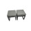 Fimous Fimous 9 Seat Aluminium Gas Fire Pit Table Sets with 4 Stools 2 Side Tables 9