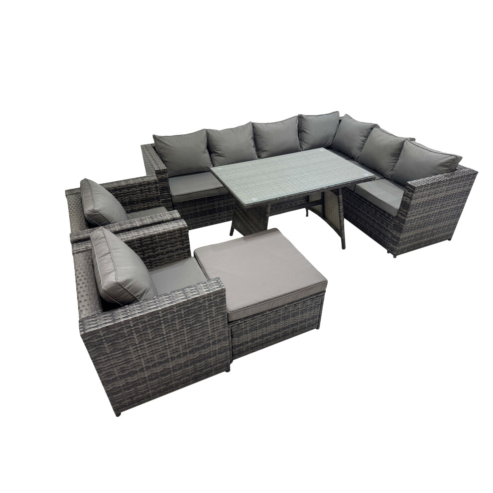 Fimous Patio Furniture Sets With Dining Table Big Stool 2 Chair