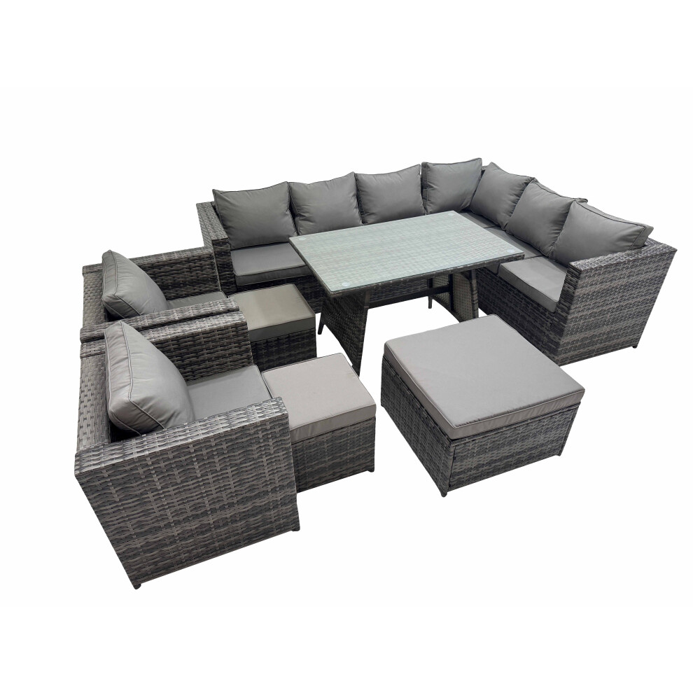 Fimous Patio Furniture Sets With Dining Table 3 Stools 2 Chair