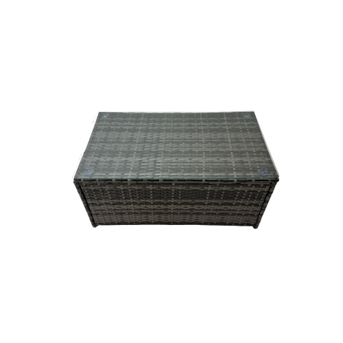 Fimous Fimous Outdoor Sofa Oblong Coffee Table Set with Chair Side Table 1