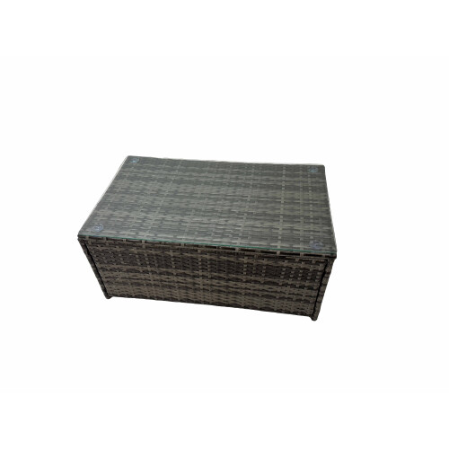 Fimous Fimous Outdoor Sofa Oblong Coffee Table Set with Chair Side Table 2