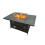Fimous Fimous 8 Seater Outdoor Corner Sofa Gas Firepit Dining Table Set Dark Grey 3