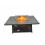 Fimous Fimous 8 Seater Outdoor Corner Sofa Gas Firepit Dining Table Set Dark Grey 2