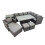Fimous Fimous 10 Seater Rattan Corner Sofa Sets with Chair 3 Stools Side Table 1
