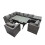 Fimous Fimous Outdoor PE Rattan Sofa Set with with Side Table 1