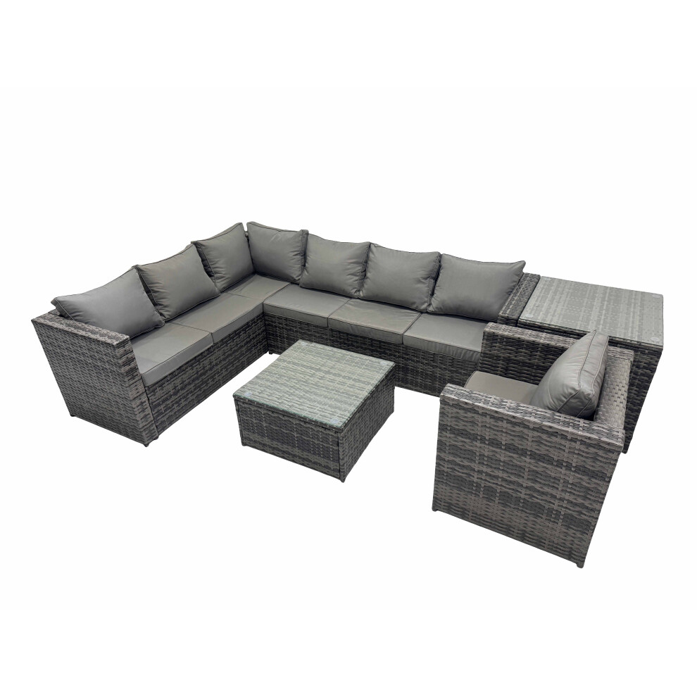 Fimous Patio Furniture Sets With Corner Sofa Chair Coffee Table Side Table