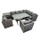 Fimous Fimous 8 Seater Patio Dining Corner Sofa Sets with 2 Chairs Side Table 1